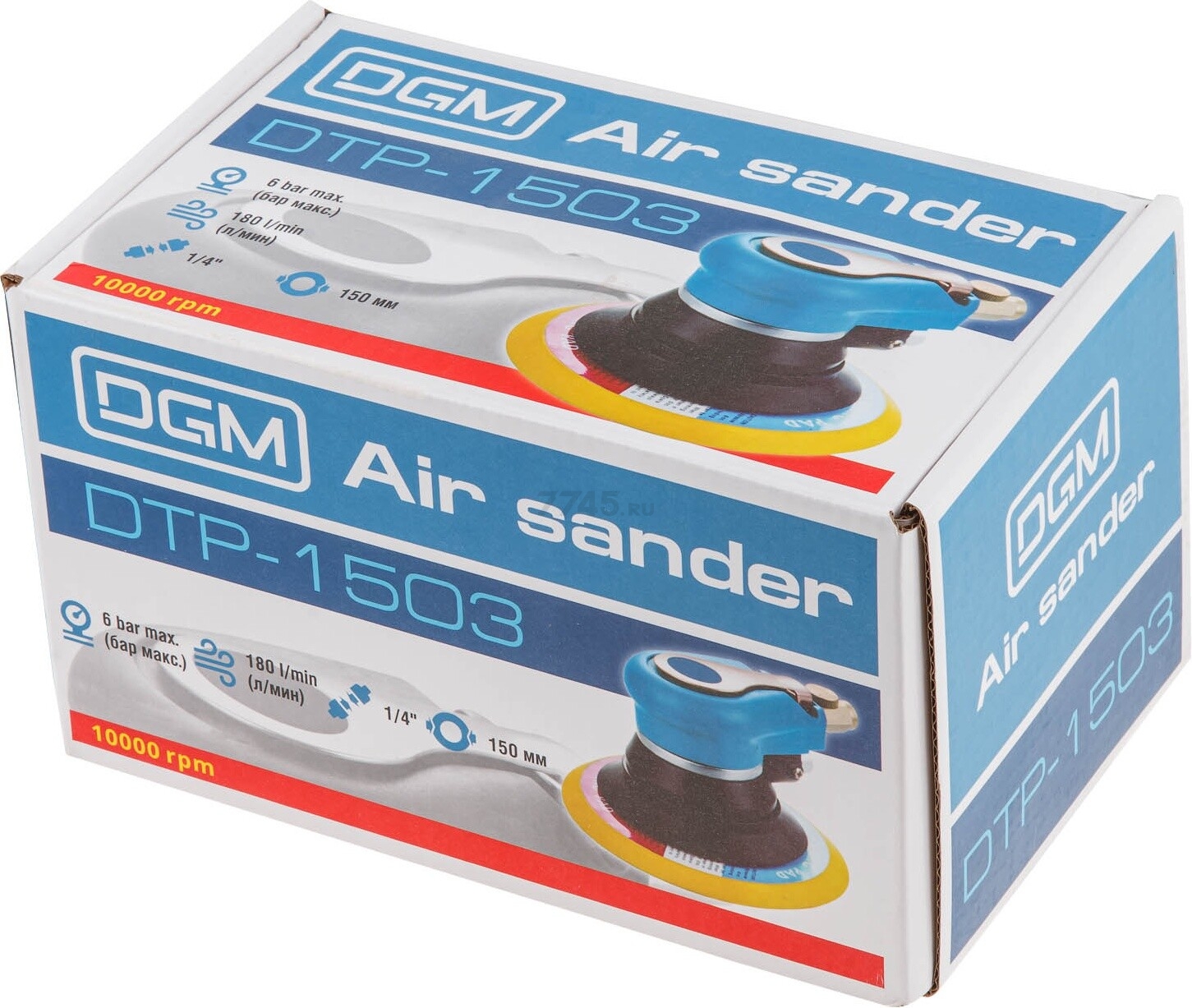 Пневмошлифмашина эксцентриковая DGM DTP-1503 - Фото 12