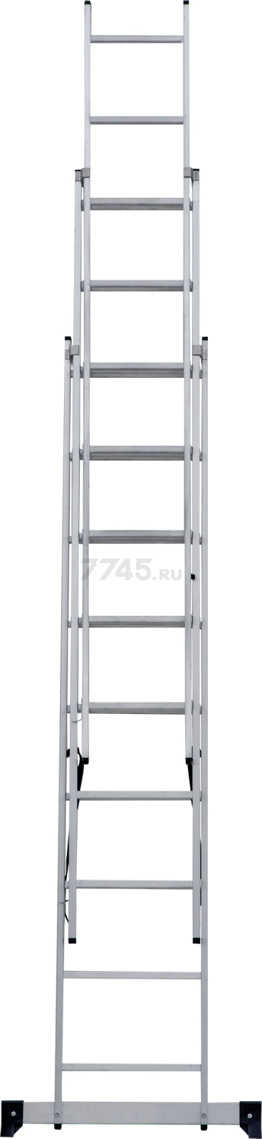Лестница алюминиевая трехсекционная 552 см НОВАЯ ВЫСОТА NV1230 (1230309) - Фото 4