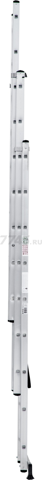 Лестница алюминиевая трехсекционная 552 см НОВАЯ ВЫСОТА NV1230 (1230309) - Фото 5