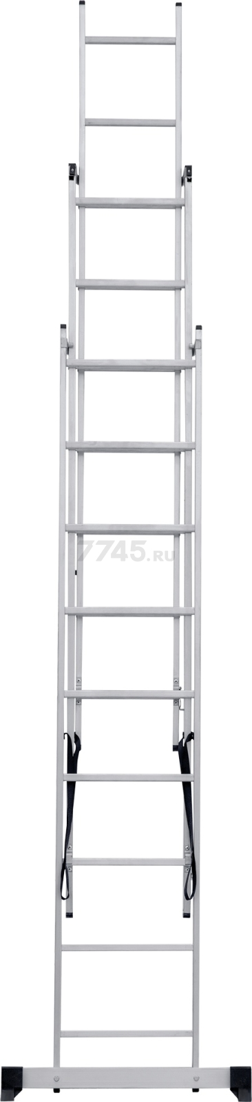 Лестница алюминиевая трехсекционная 552 см НОВАЯ ВЫСОТА NV1230 (1230309) - Фото 6