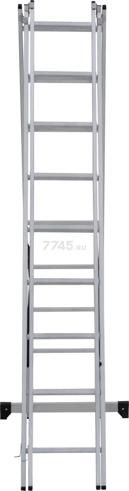 Лестница алюминиевая трехсекционная 552 см НОВАЯ ВЫСОТА NV1230 (1230309) - Фото 9