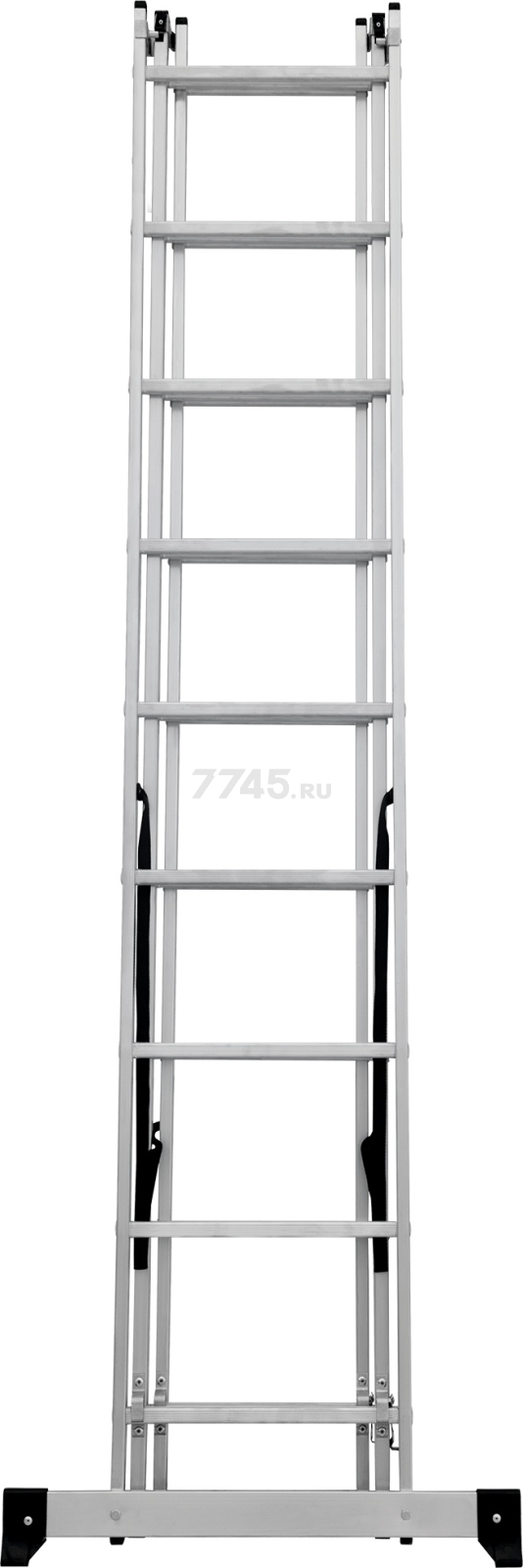 Лестница алюминиевая трехсекционная 552 см НОВАЯ ВЫСОТА NV1230 (1230309) - Фото 18