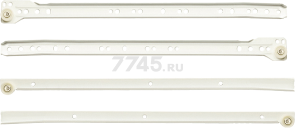 Направляющая роликовая STARFIX DS10 500 мм белый 2 штуки (SMF-10150)