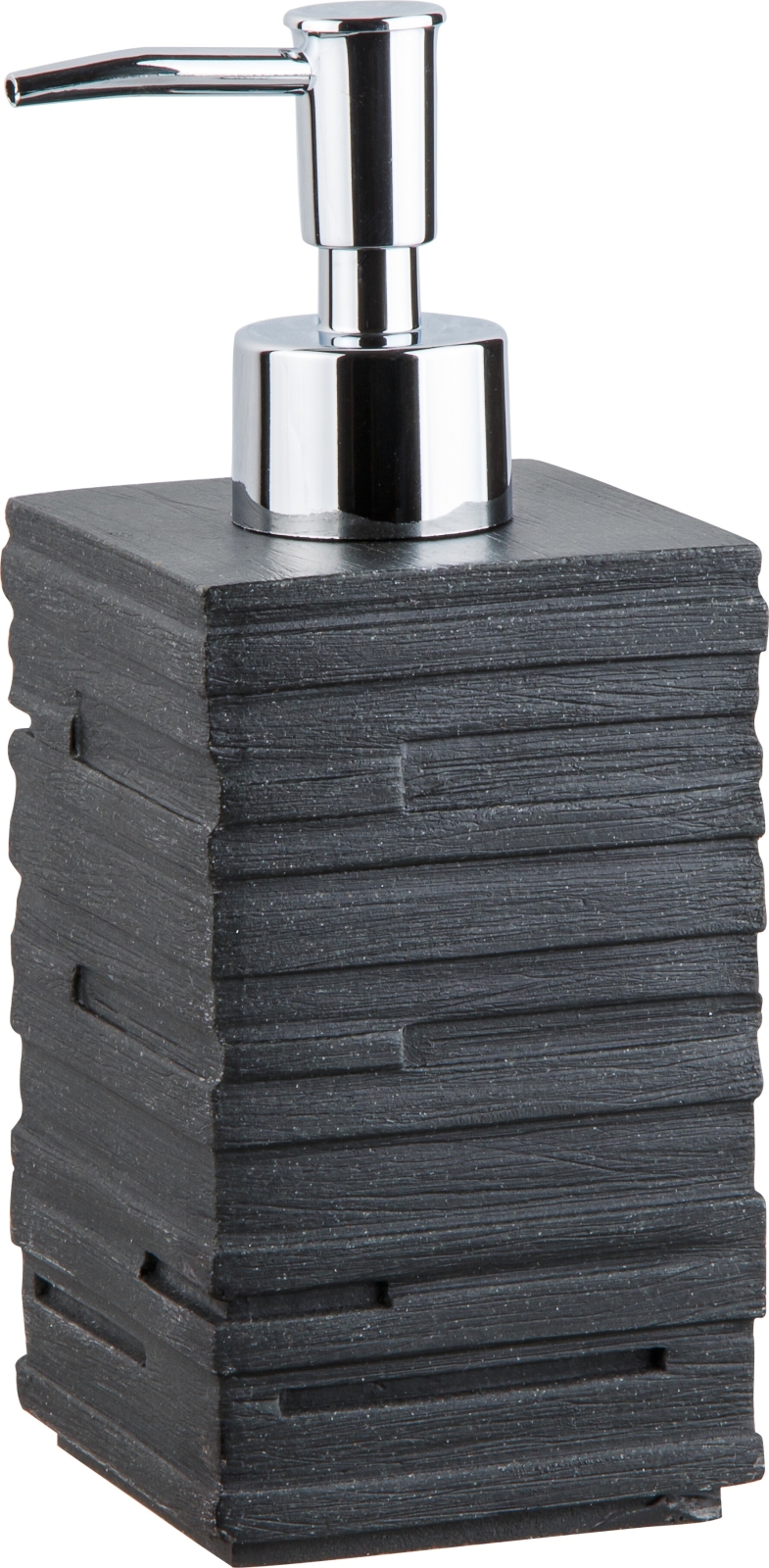 Дозатор для жидкого мыла PERFECTO LINEA Weathered Sand черный (35-151101) - Фото 4