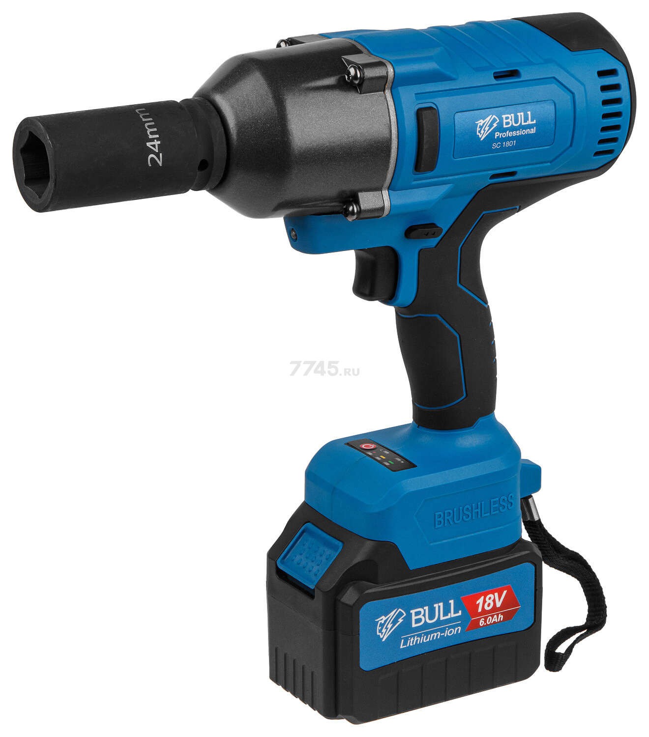 Гайковерт аккумуляторный ударный BULL SC 1801 XLTpro (0329061) - Фото 14