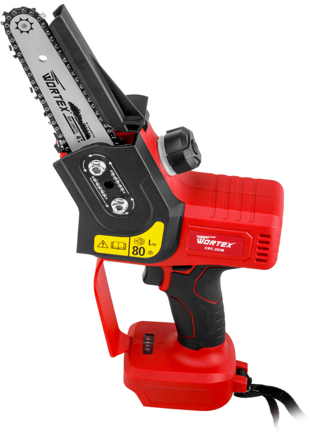 Пила цепная аккумуляторная WORTEX CEC 2518 XLT SOLO (0323166) - Фото 7