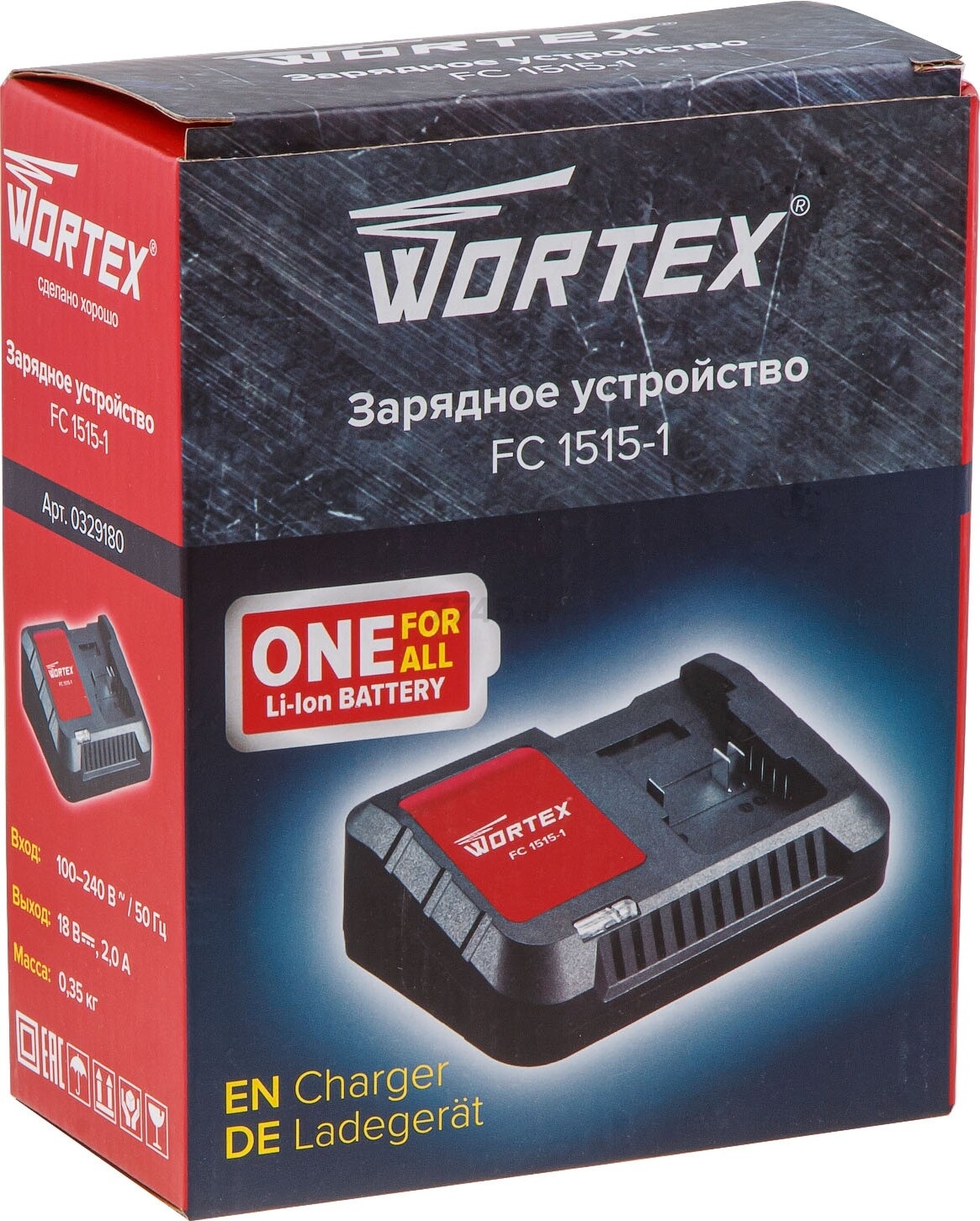 Зарядное устройство 18В WORTEX FC 1515-1 XLT (0329180) - Фото 5