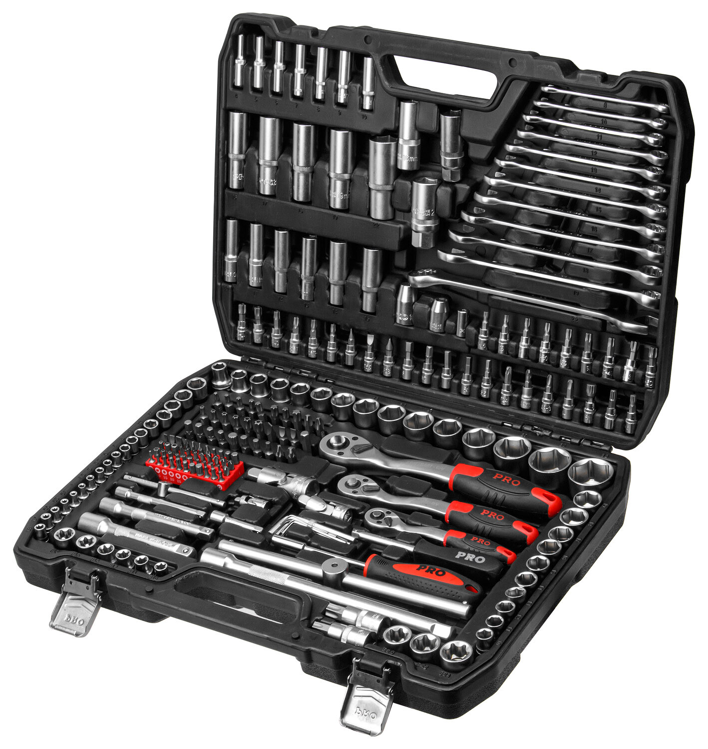 Набор инструментов 1/4", 1/2", 3/8" 6 граней 216 предметов PRO STARTUL Stuttgart (PRO-216S) - Фото 15