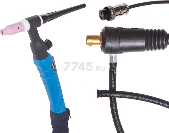 Горелка сварочная TIG SOLARIS WGT-26V 4 м 250 А (WGT-26V450) - Фото 6