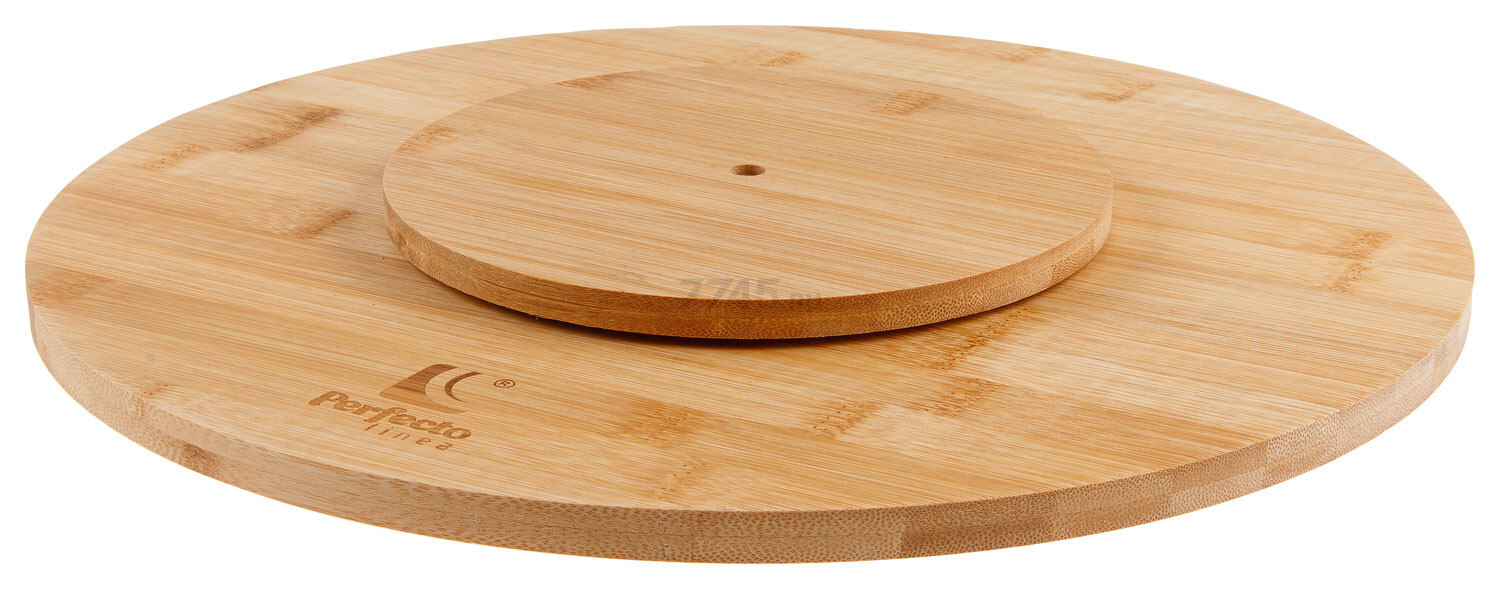 Блюдо бамбуковое круглое вращающееся PERFECTO LINEA Bamboo 35,5х1,2 см (35-355120) - Фото 4