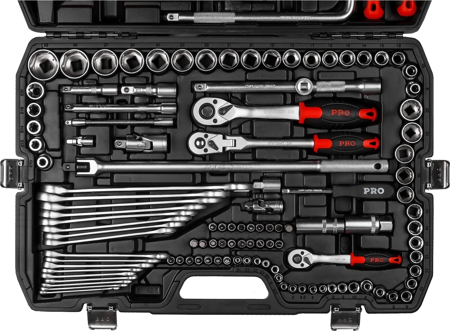 Набор инструментов 1/4", 3/8", 1/2" 6 граней 142 предмета PRO STARTUL Stuttgart (PRO-142S) - Фото 14