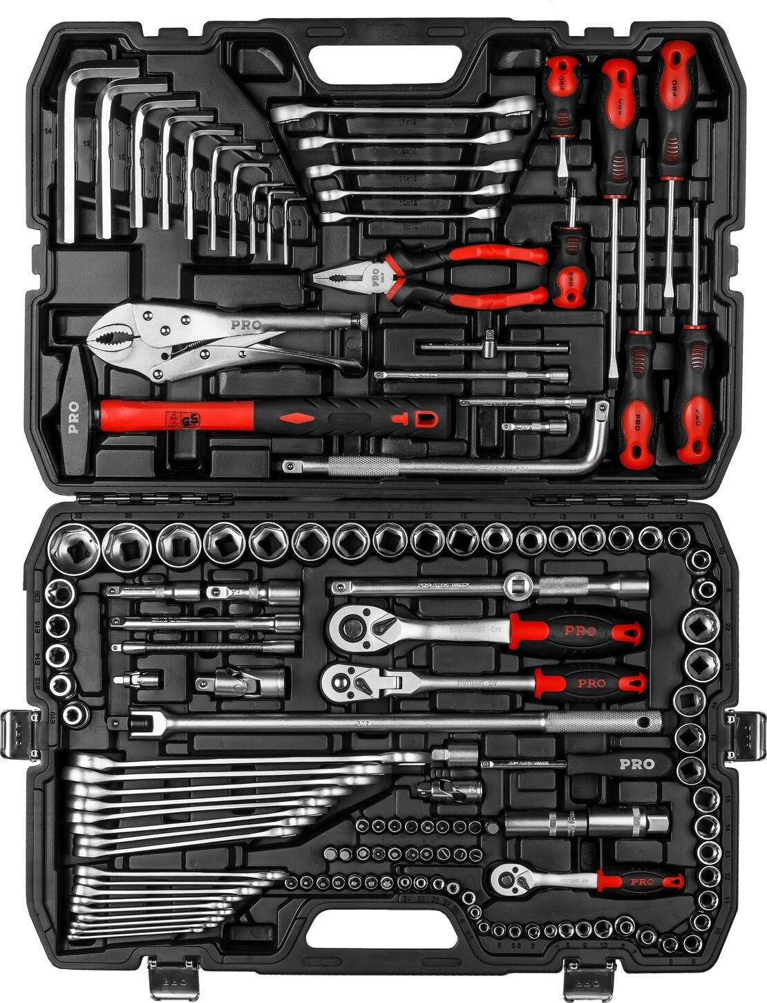 Набор инструментов 1/4", 3/8", 1/2" 6 граней 142 предмета PRO STARTUL Stuttgart (PRO-142S) - Фото 11