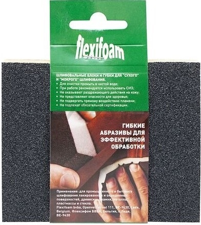 Губка абразивная 2-х сторонняя FLEXIFOAM P80 Soft Pad (18909)
