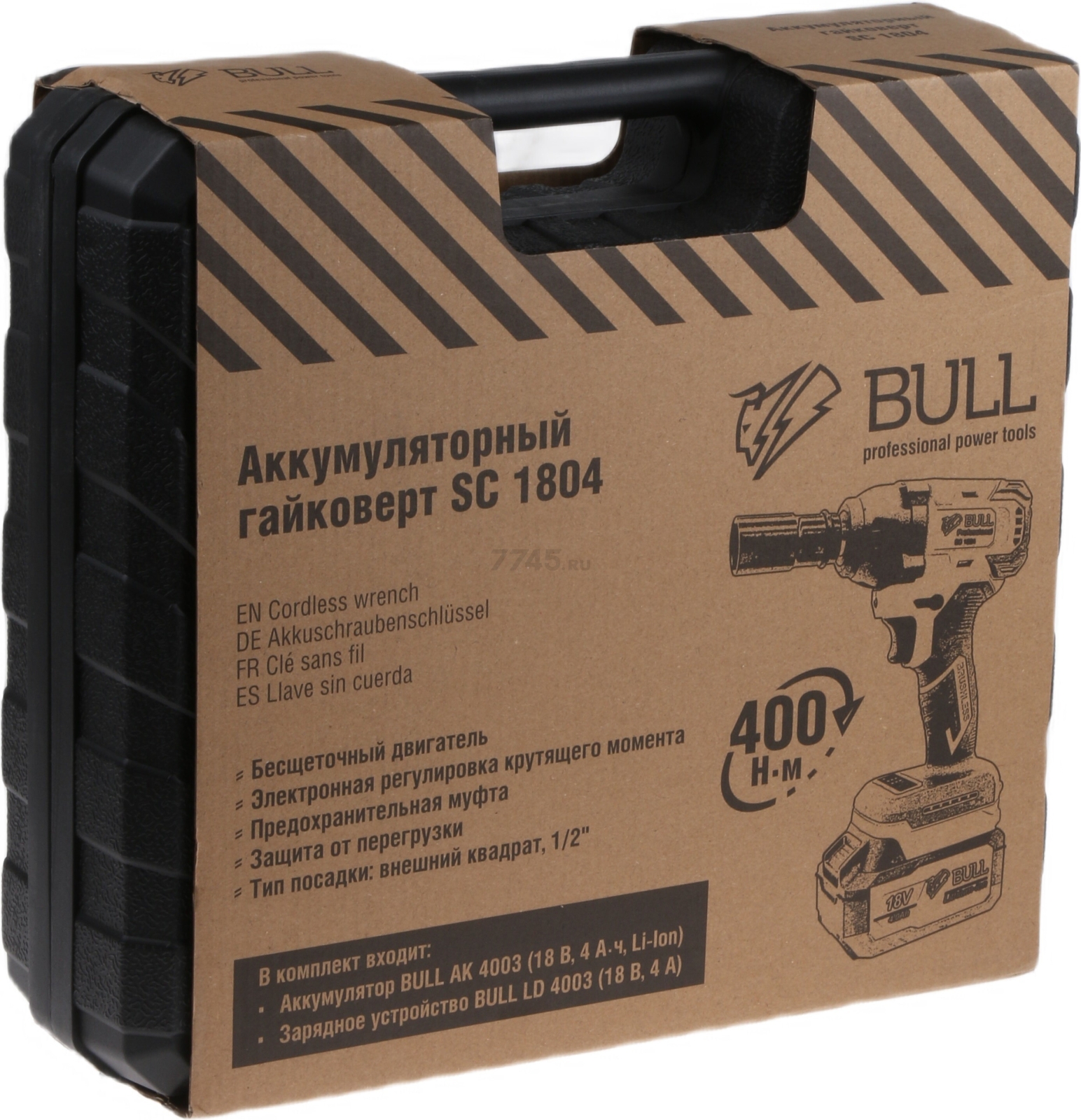 Гайковерт аккумуляторный ударный BULL SC 1804 XLTpro (0329204) - Фото 26