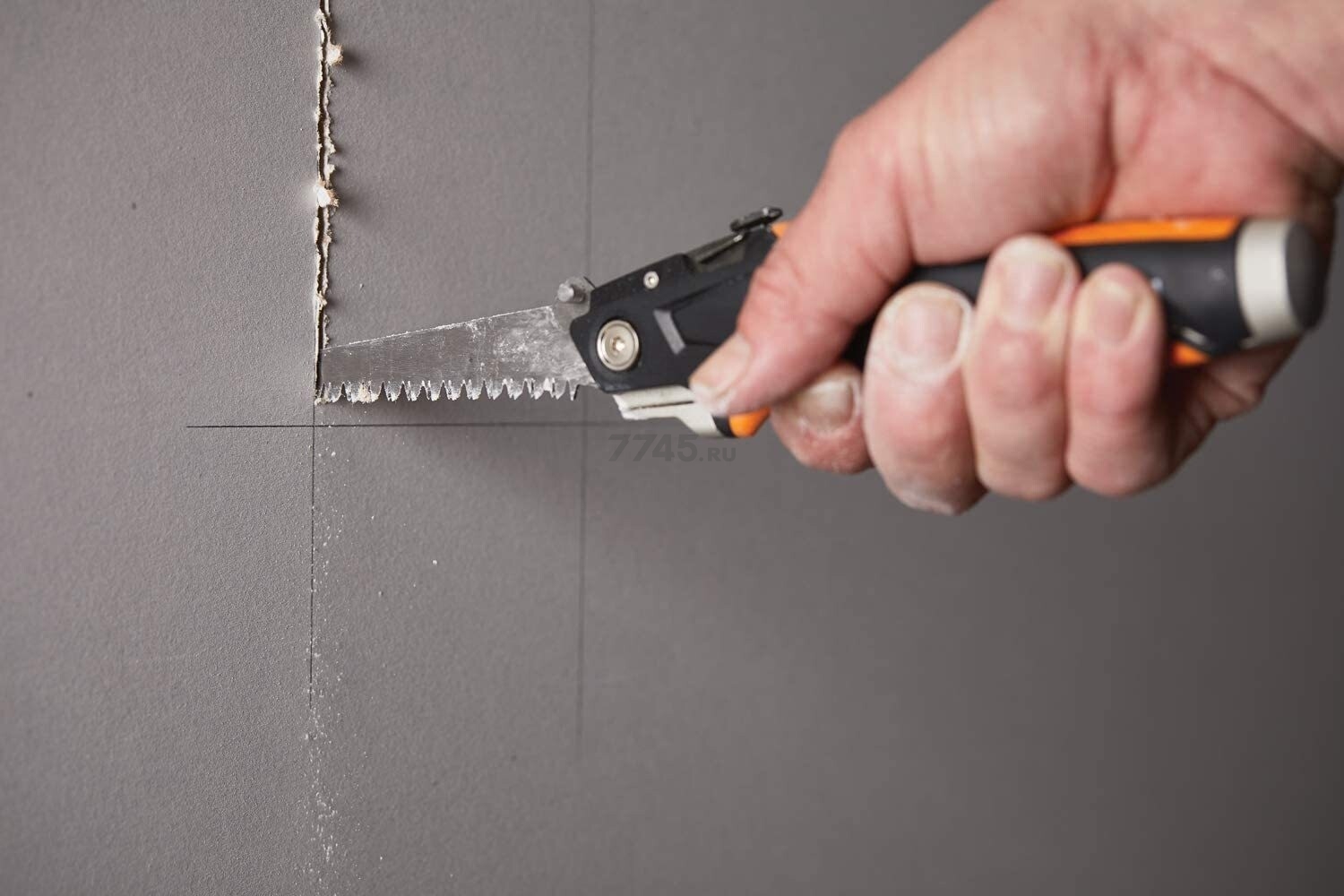 Нож строительный выдвижной для гипсокартона FISKARS CarbonMax (1027226) - Фото 5