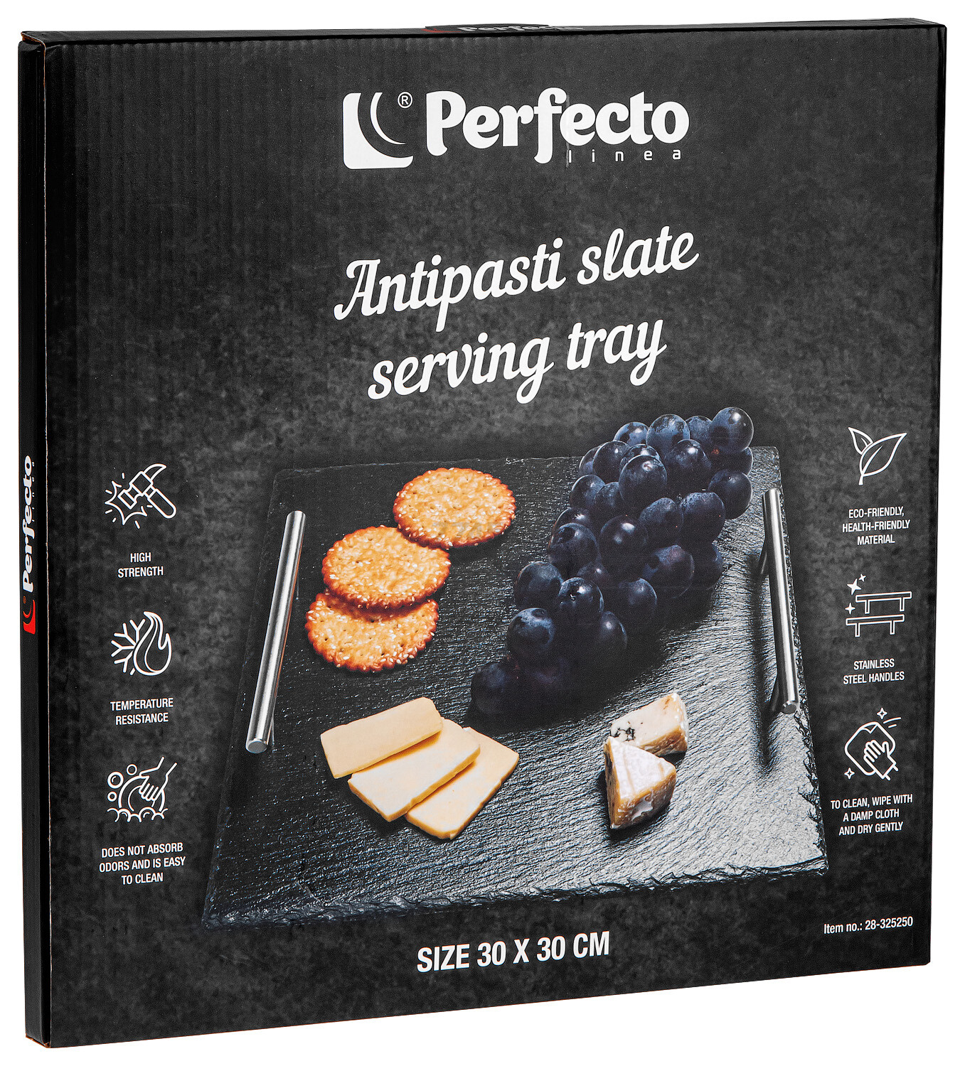 Блюдо из сланца с ручками PERFECTO LINEA 30х30 см (28-325250) - Фото 3