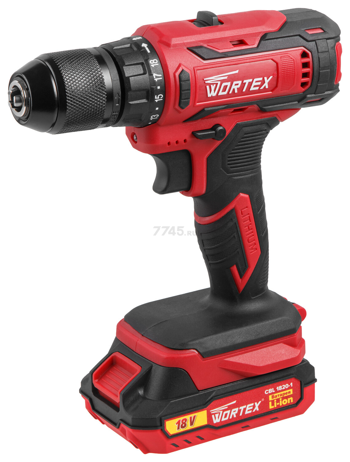 Дрель-шуруповерт аккумуляторная WORTEX BD 1820-1 Li XLT SET (0329209) - Фото 13