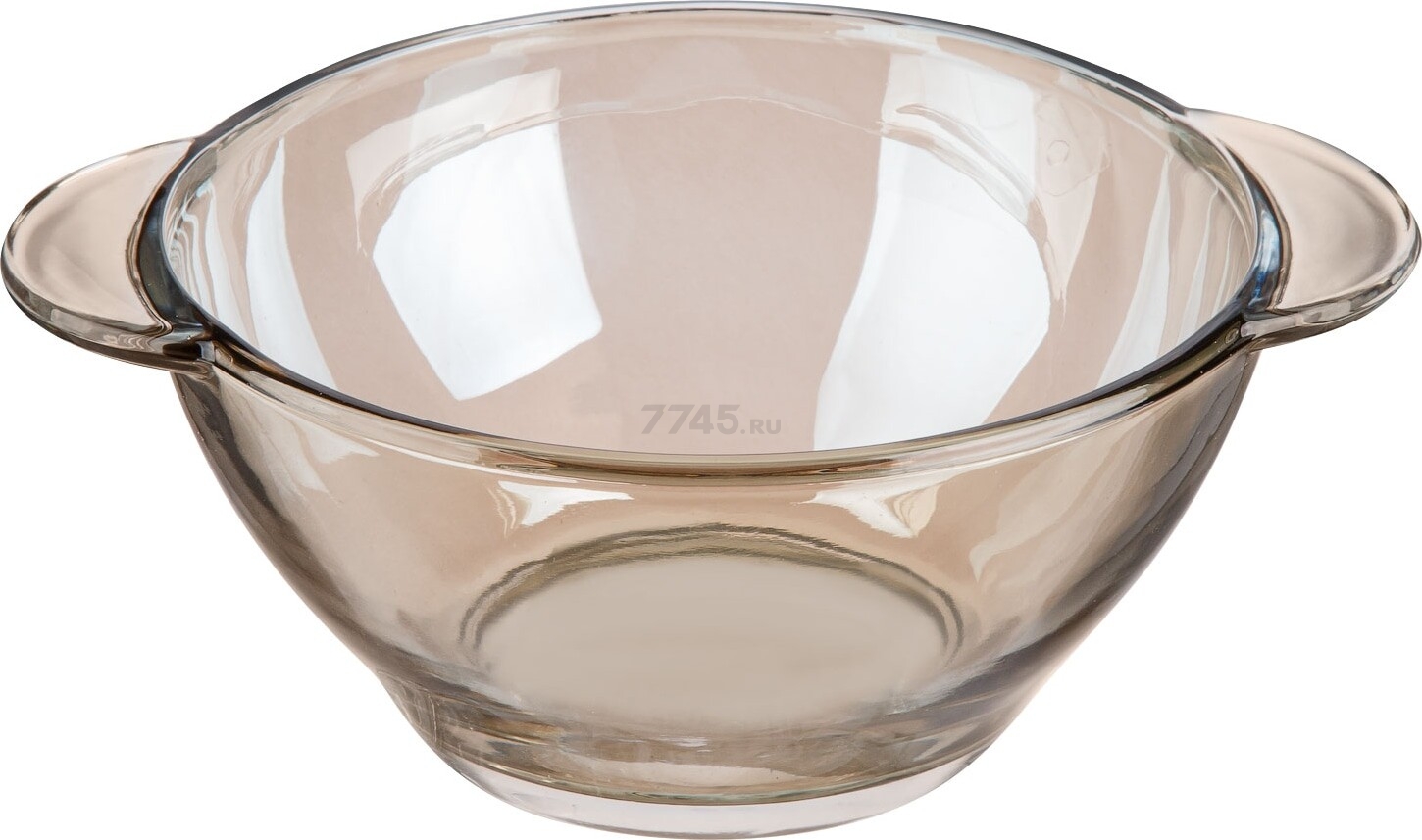 Салатник стеклянный с ручками PERFECTO LINEA Amber (22-450100)