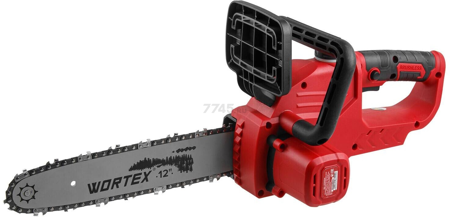 Пила цепная аккумуляторная WORTEX CEC 3018 XLT SOLO (0333223) - Фото 3