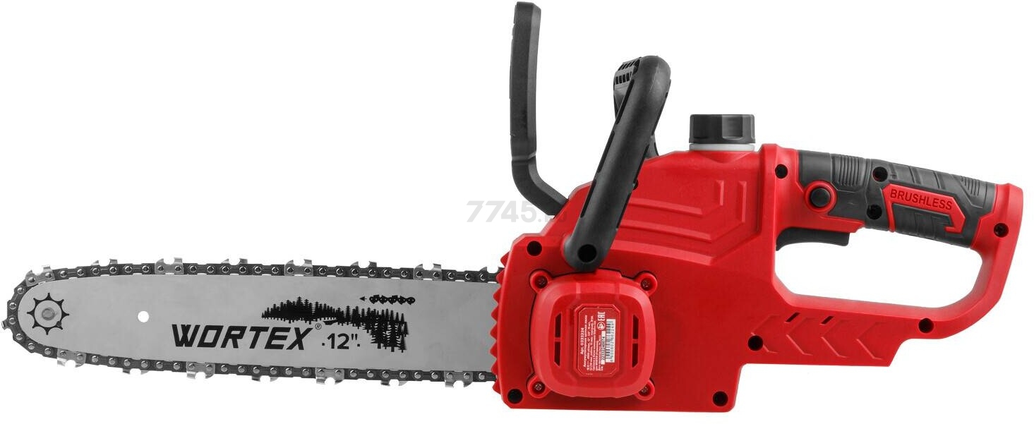 Пила цепная аккумуляторная WORTEX CEC 3018 XLT SOLO (0333223) - Фото 6