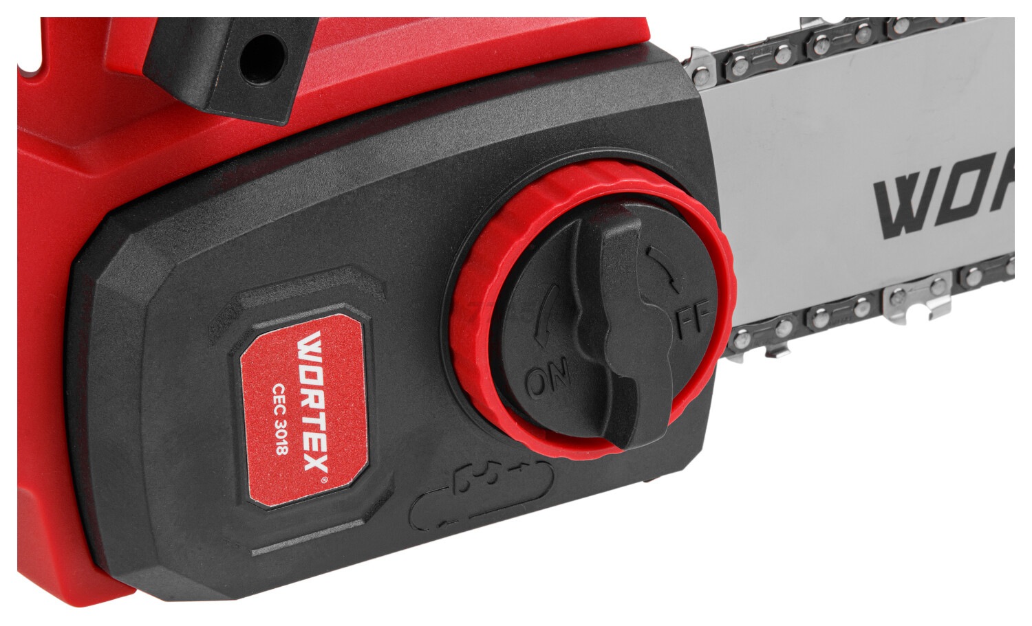 Пила цепная аккумуляторная WORTEX CEC 3018 XLT SOLO (0333223) - Фото 5