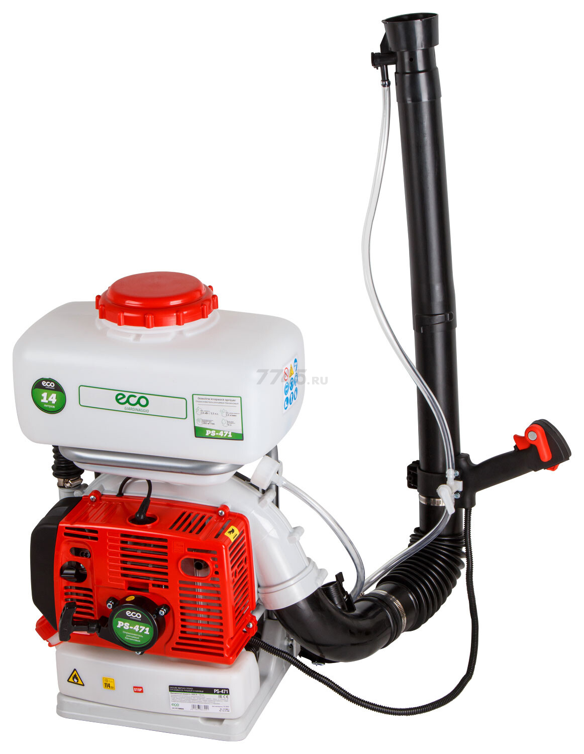 Опрыскиватель ранцевый бензиновый 14 л ECO PS-471 (EC1568-4) - Фото 8