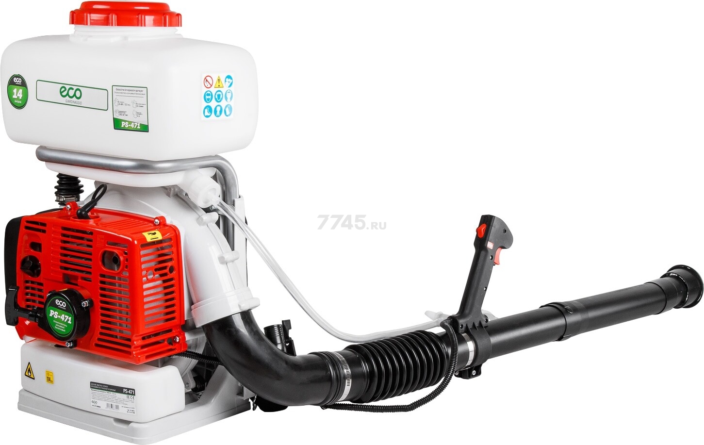 Опрыскиватель ранцевый бензиновый 14 л ECO PS-471 (EC1568-4) - Фото 7