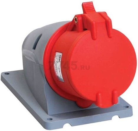 Розетка силовая 16А 380В 3P+PE+N IP44 IEK (255678)