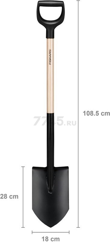Лопата штыковая FISKARS Solid (1066721) - Фото 8