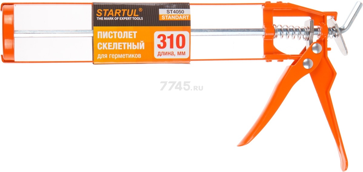 Пистолет для герметика скелетный 310 мл STARTUL Standart (ST4050)