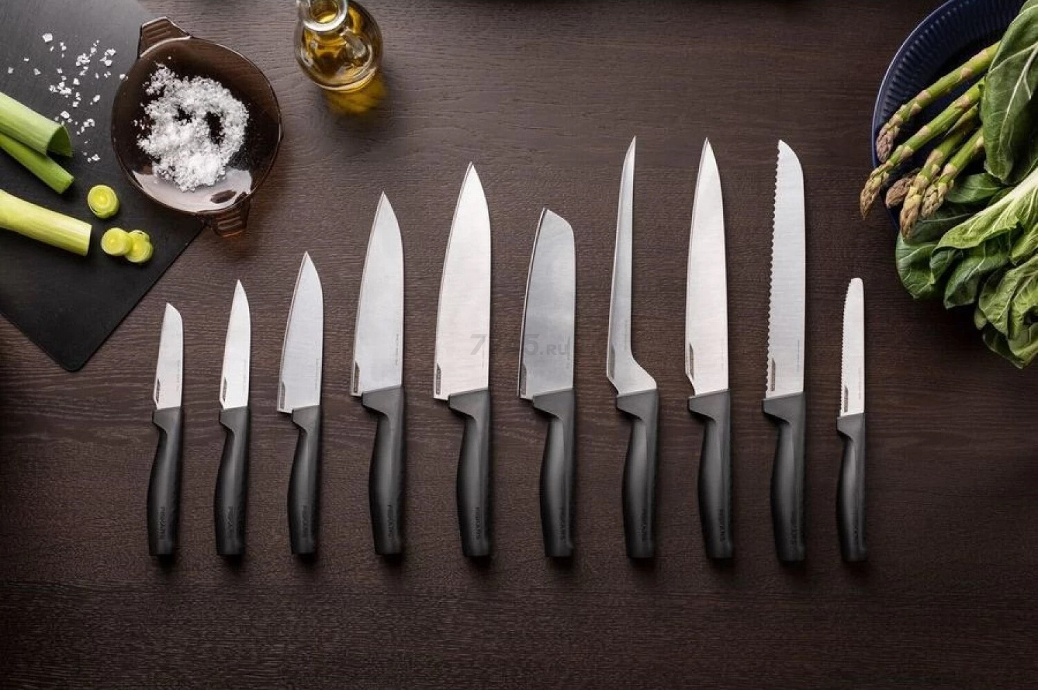 Нож для хлеба FISKARS Hard Edge 22 см (1054945) - Фото 7