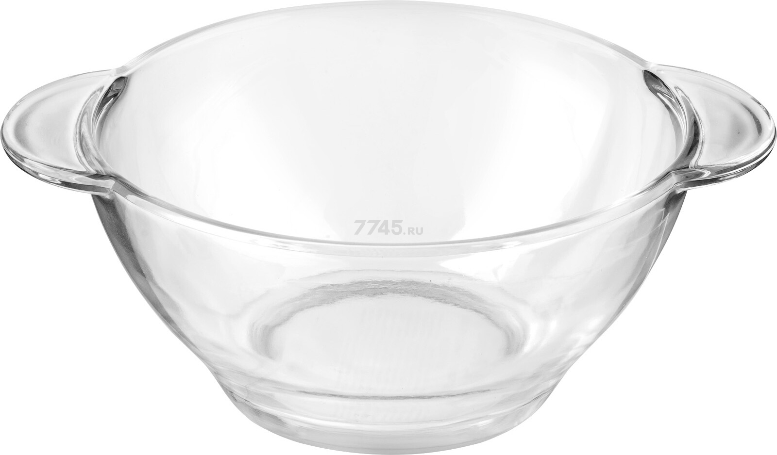 Салатник стеклянный с ручками PERFECTO LINEA Clear 450 мл (22-450200)