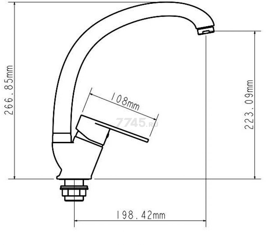 Смеситель для кухни ECONOCE серия 300 (EC0303) - Фото 7