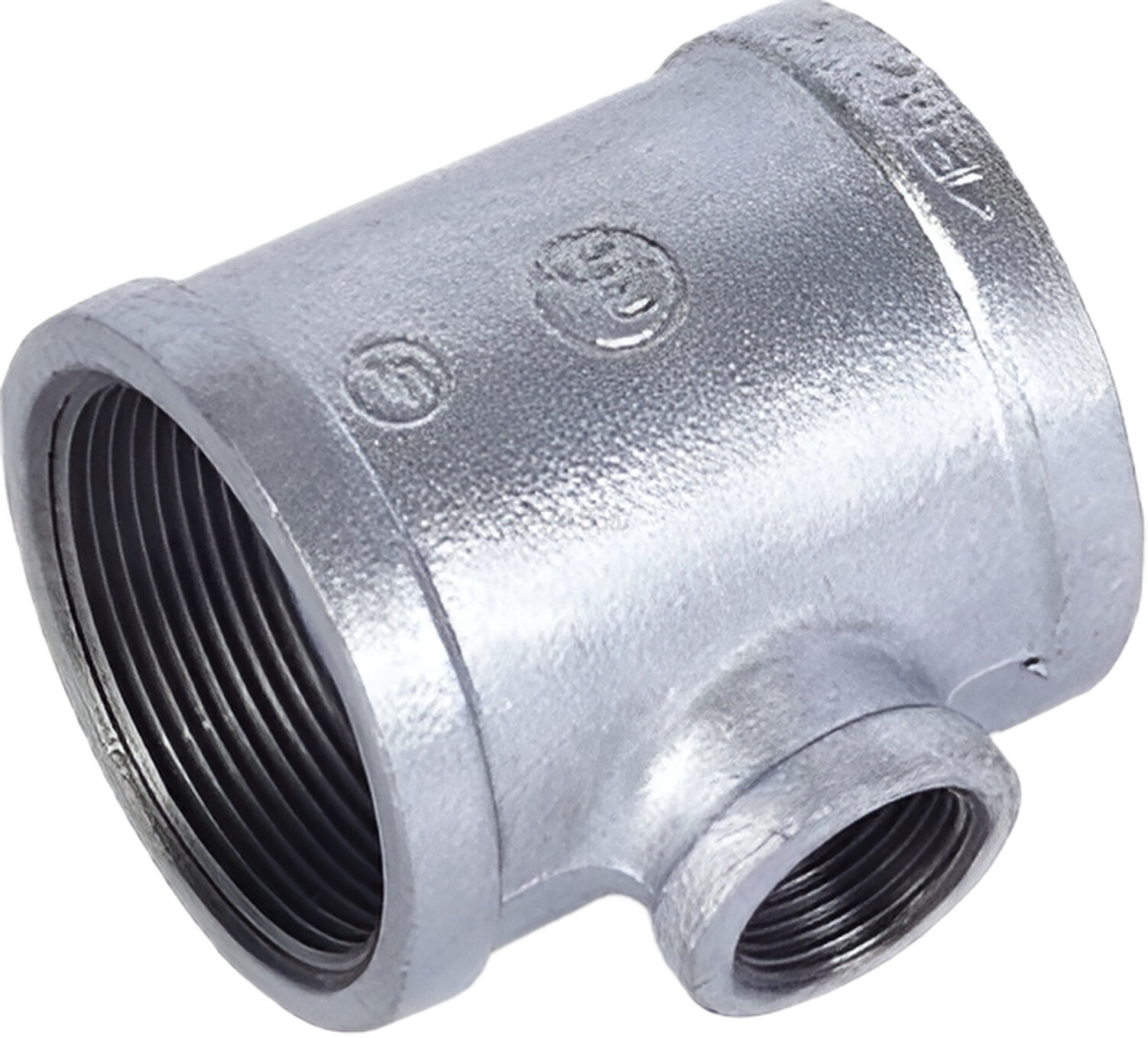 Тройник чугунный редукционный с внутренней резьбой 1 1/2"х3/4"х1 1/2" оцинкованный AV ENGINEERING (AVEС430011234)