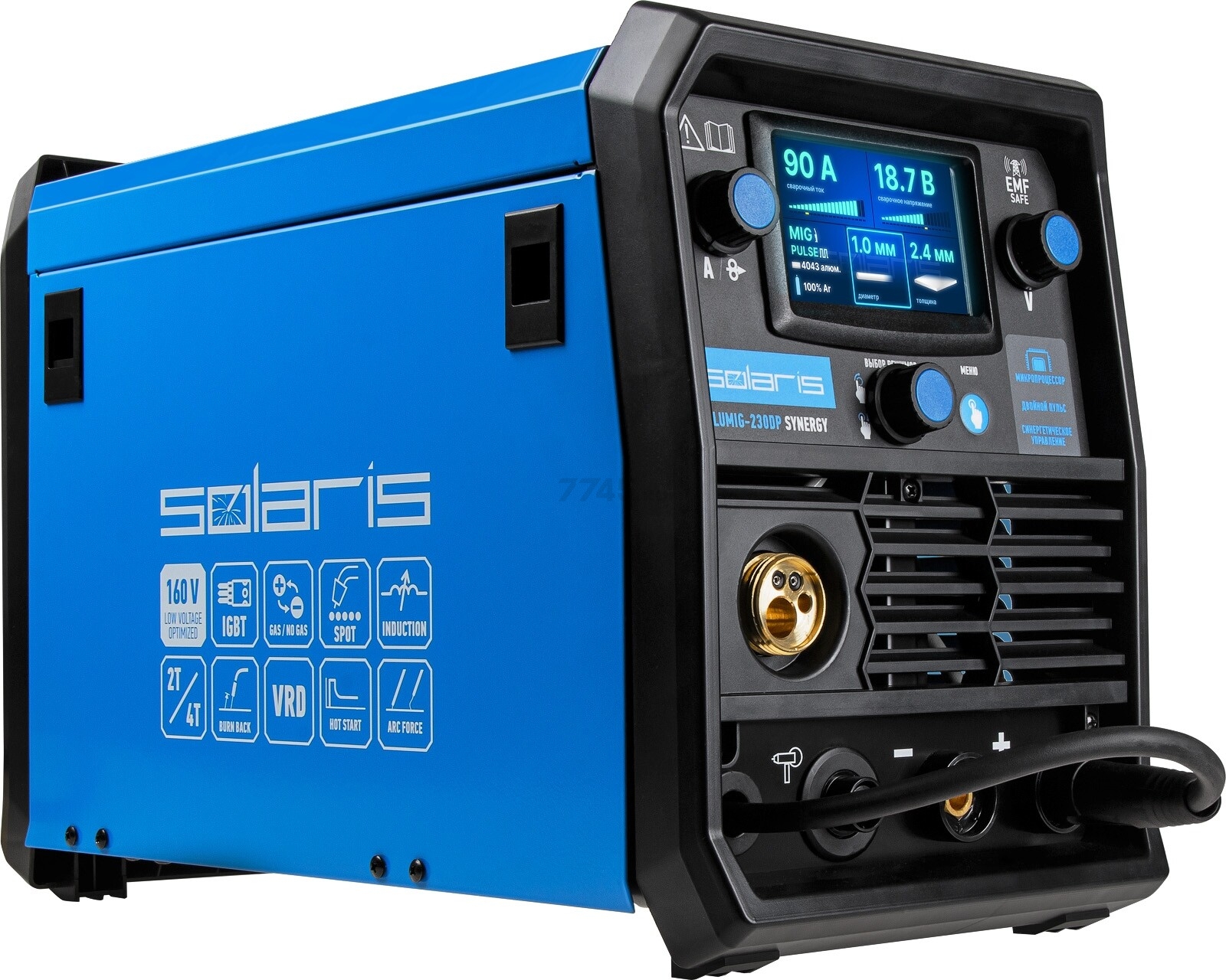 Полуавтомат сварочный SOLARIS ALUMIG-230DP SYNERGY (SL1539-2) - Фото 12