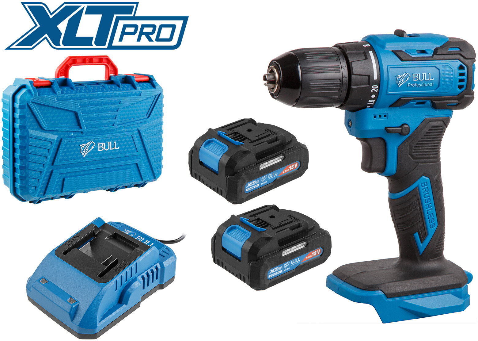 Дрель-шуруповерт аккумуляторная BULL SR 1804 XLTpro (1329421) - Фото 3