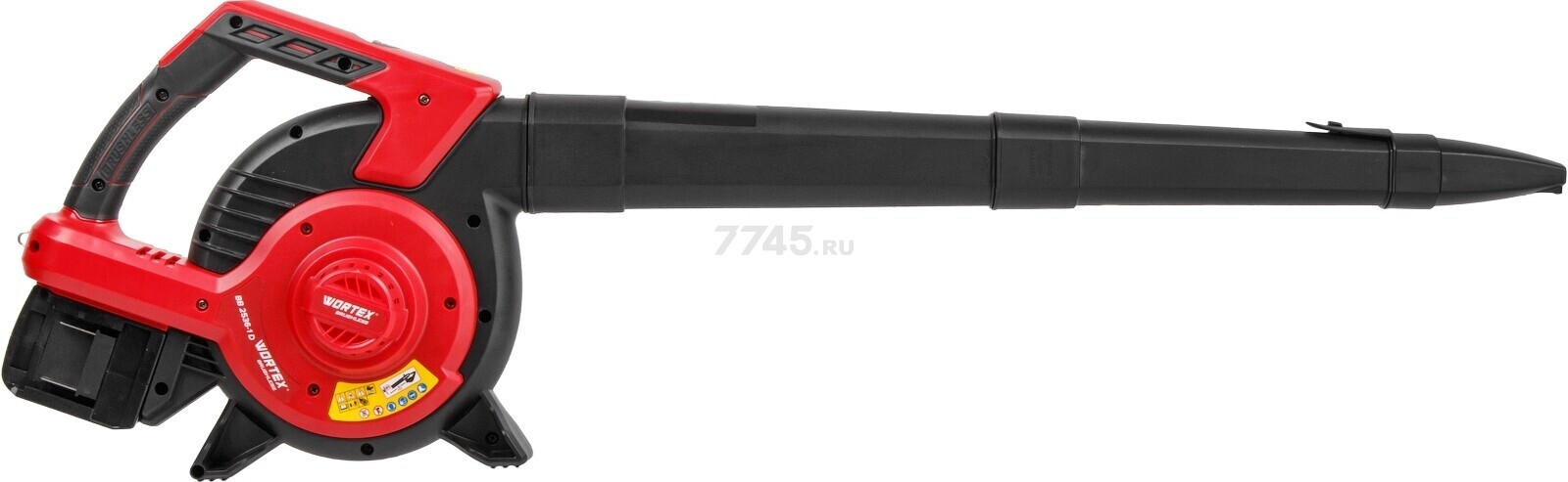 Воздуходувка-пылесос аккумуляторная WORTEX BB 2536-1 D XLT SET (1333418) - Фото 9