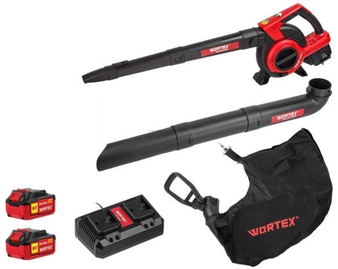 Воздуходувка-пылесос аккумуляторная WORTEX BB 2536-1 D XLT SET (1333418) - Фото 7