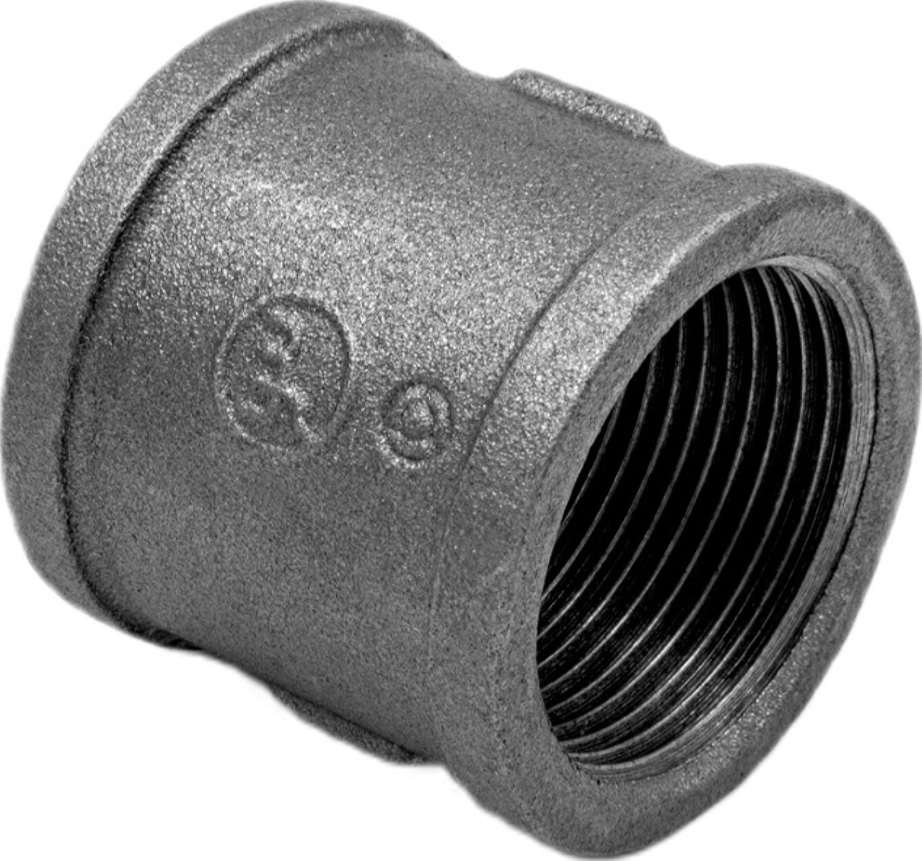 Муфта чугунная с внутренней резьбой 1 1/2" AV ENGINEERING черная (AVEC451000112)