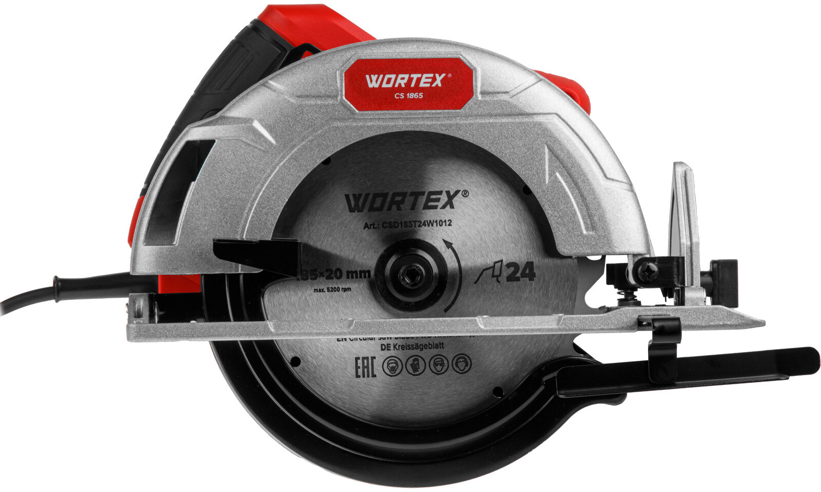 Пила циркулярная WORTEX CS 1865 (1333550) - Фото 7