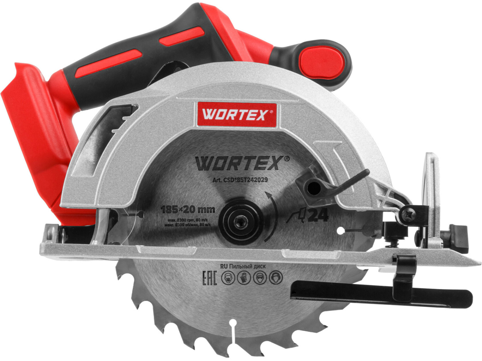 Пила циркулярная аккумуляторная WORTEX CCS 1819-1 XLT SOLO (1329532) - Фото 6