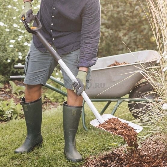 Лопата совковая FISKARS Xact телескопическая (1066734) - Фото 15