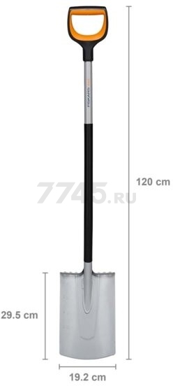 Лопата штыковая FISKARS Xact (1066730) - Фото 5
