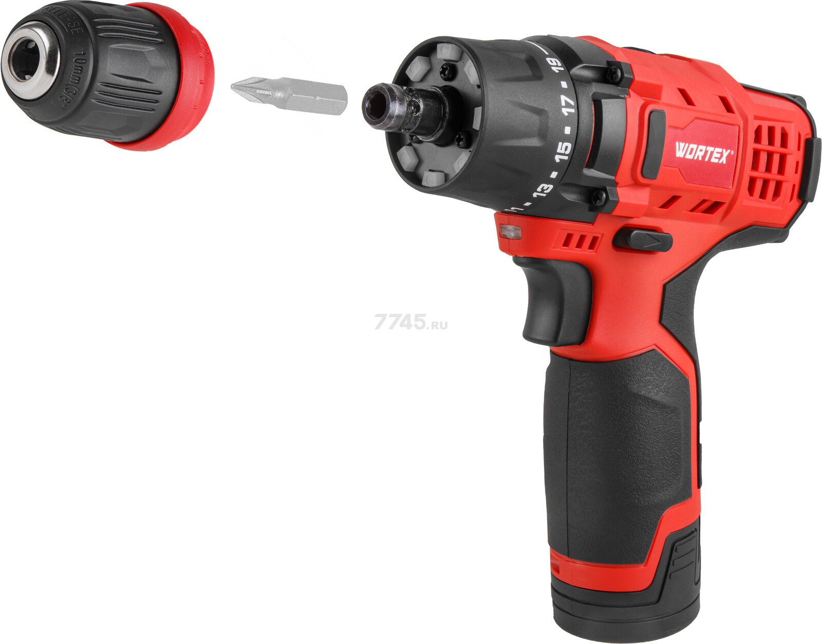 Дрель-шуруповерт аккумуляторная WORTEX BD 1215 Li SET (1326469) - Фото 18