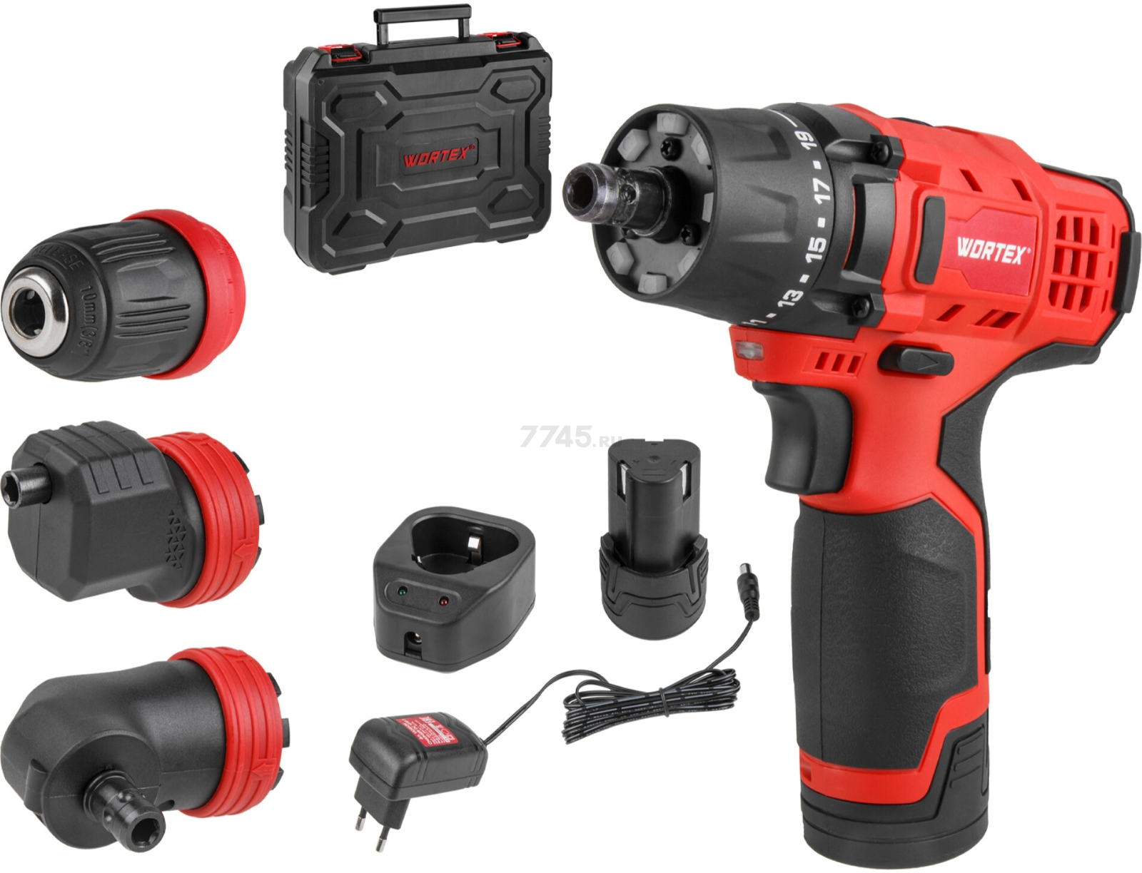 Дрель-шуруповерт аккумуляторная WORTEX BD 1215 Li SET (1326469) - Фото 10