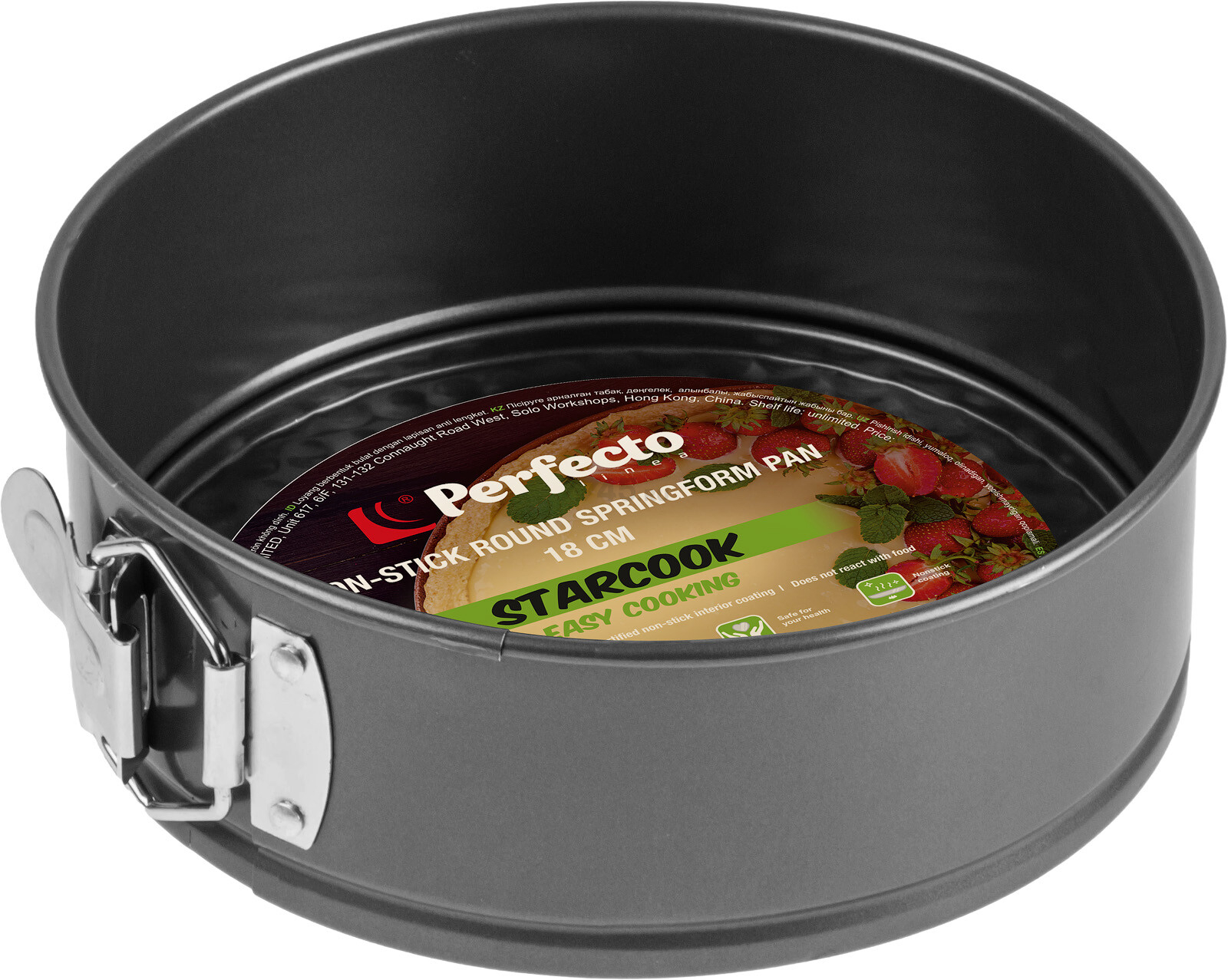 Форма для выпечки металлическая круглая разъемная PERFECTO LINEA Starcook 18 см (16-247011) - Фото 8