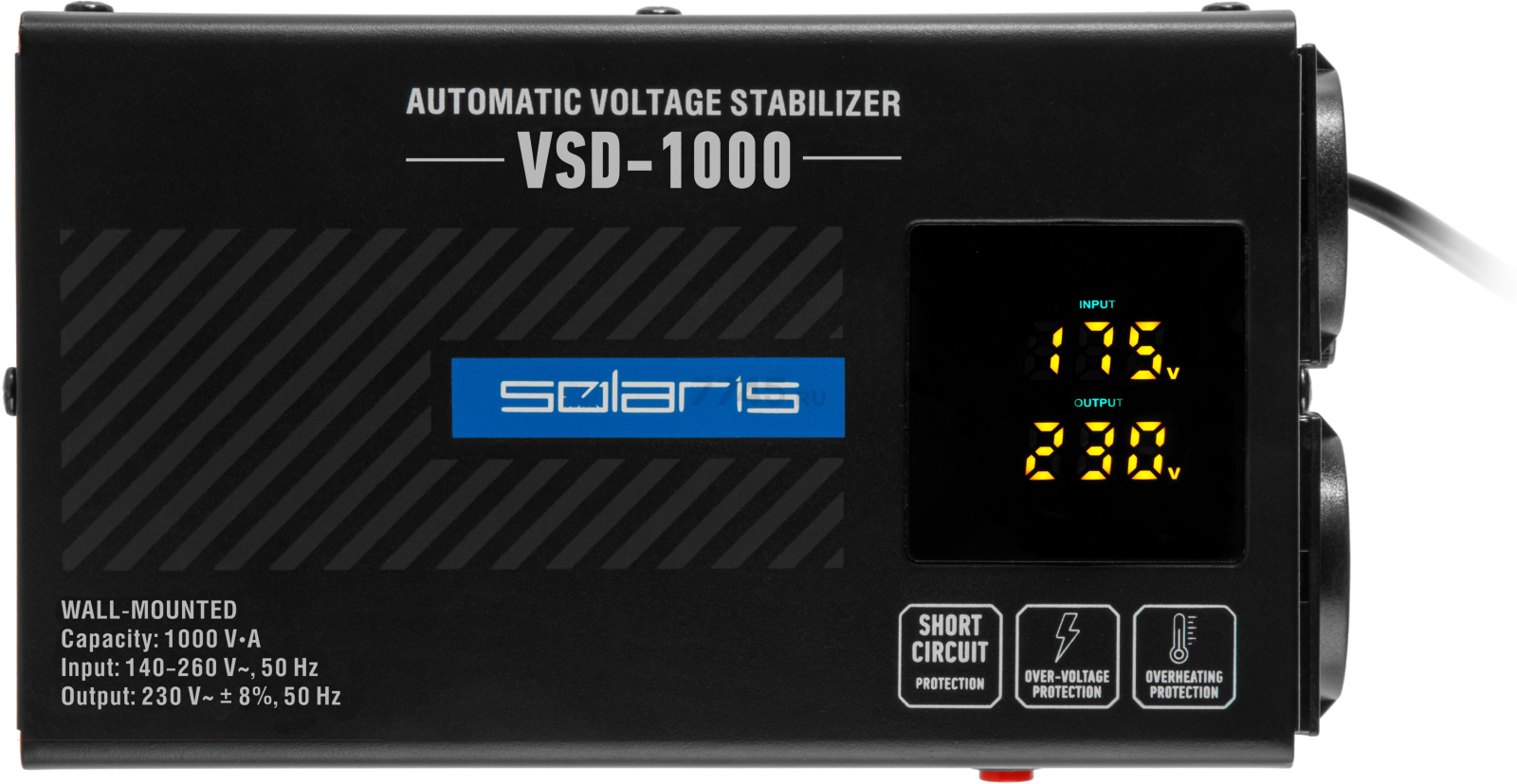 Стабилизатор напряжения SOLARIS VSD-1000 (SL4510-2) - Фото 11