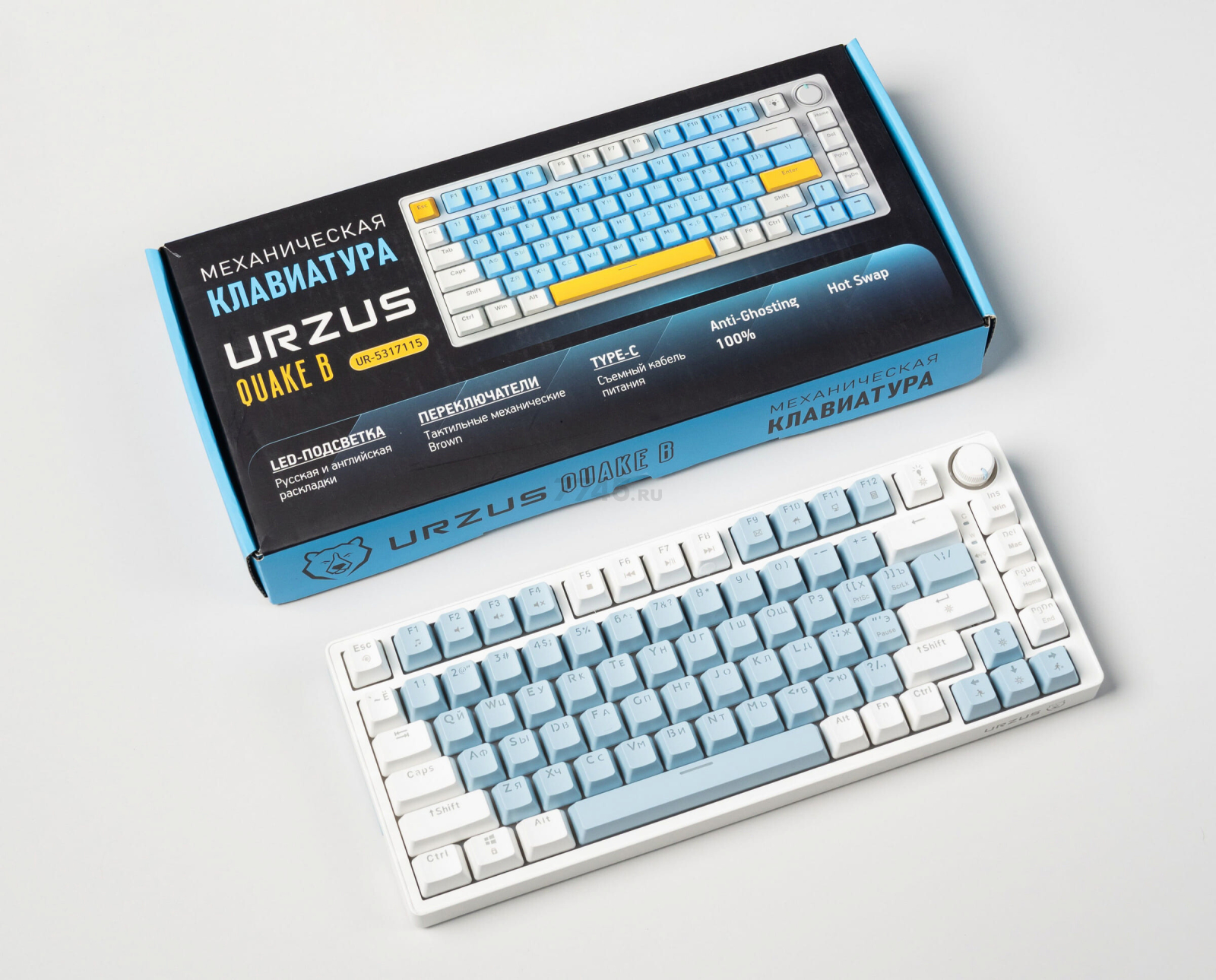 Клавиатура игровая механическая URZUS Quake B (UR-5317115) - Фото 17