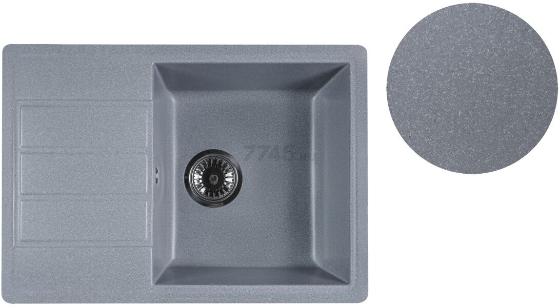 Мойка из искусственного камня AV ENGINEERING Mista серебро (AVE615440SLA) - Фото 9