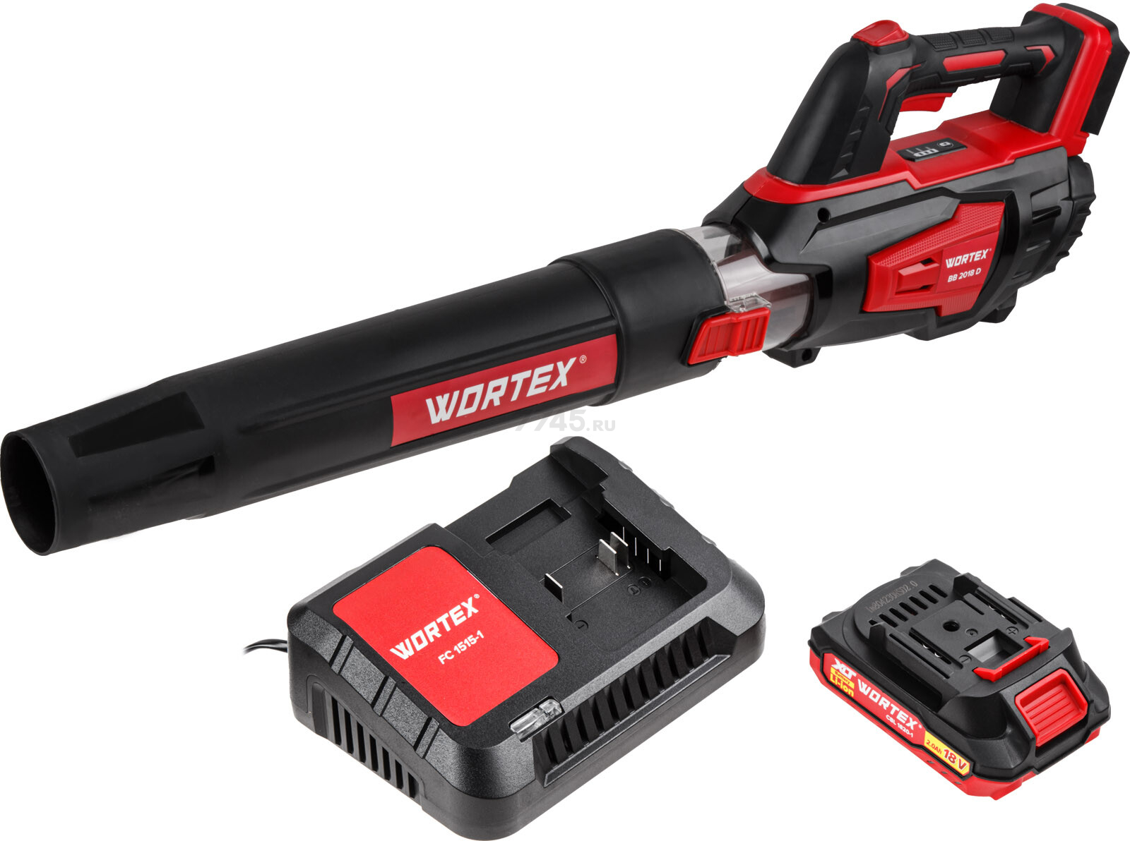 Воздуходувка аккумуляторная WORTEX BB 2018 D ALL1 (1333739) - Фото 6